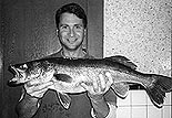 Tony with Delaware River walleye